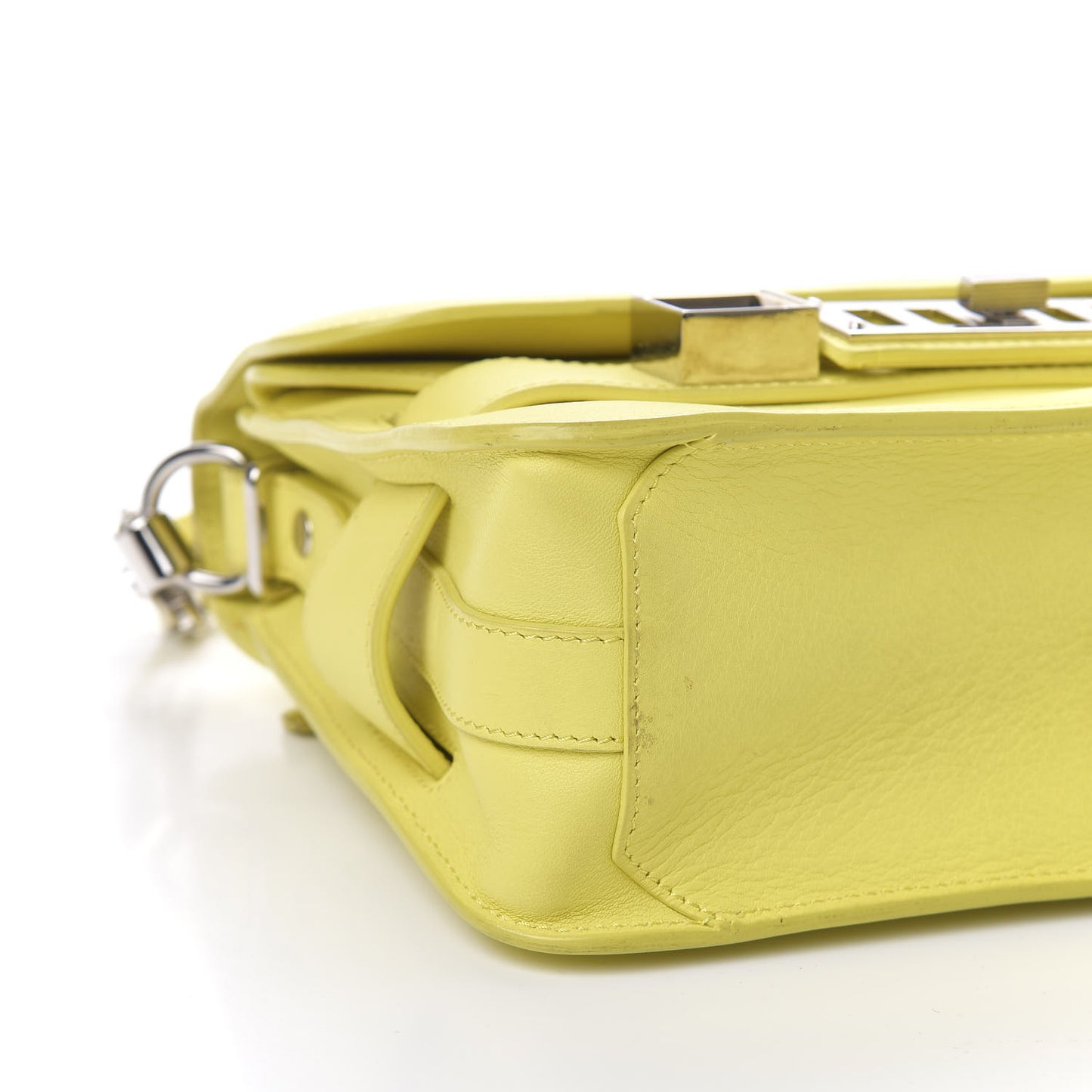 Calfskin Mini PS11 Classic Shoulder Bag Lemon
