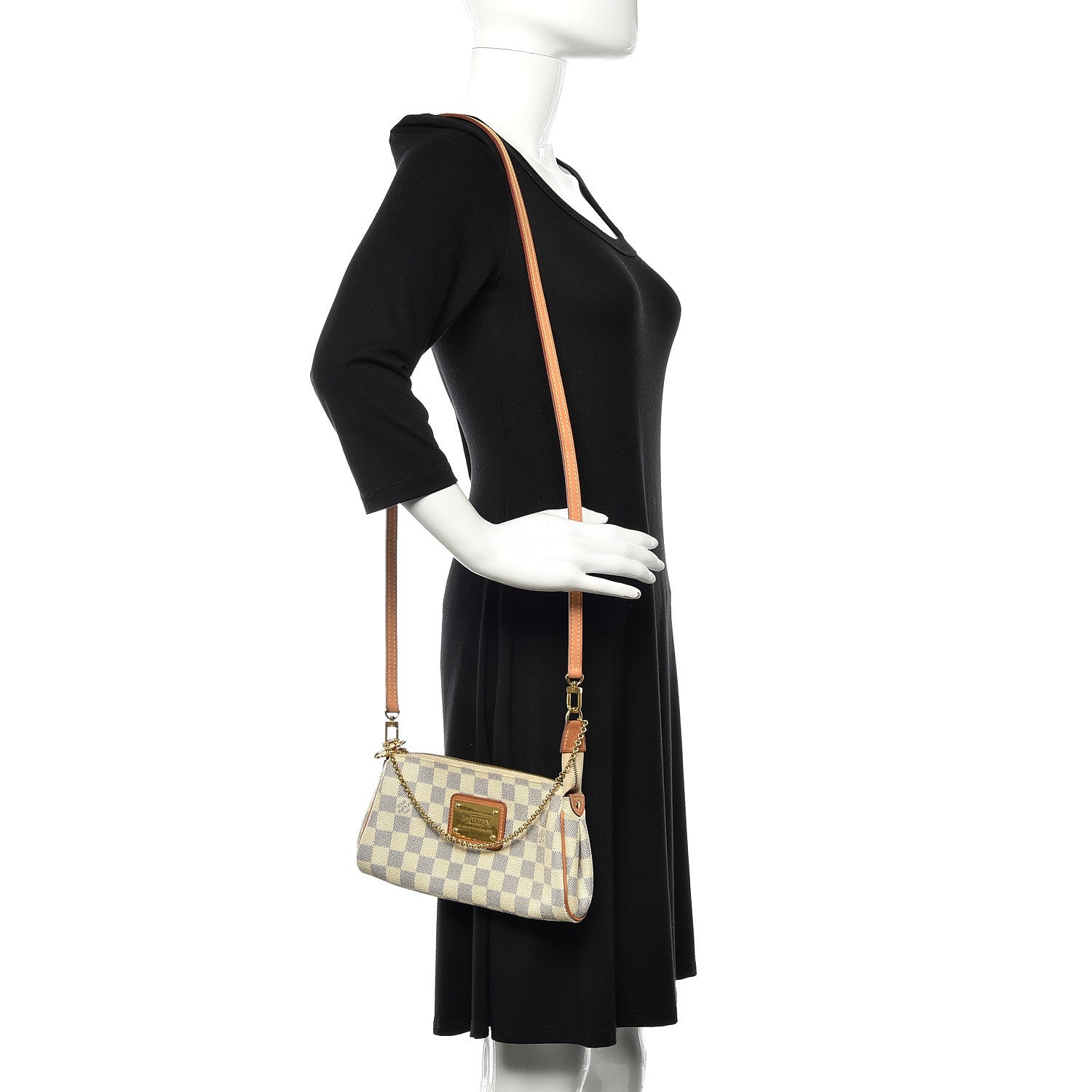 Louis Vuitton Damier Azur Eva Clutch 2 of 13