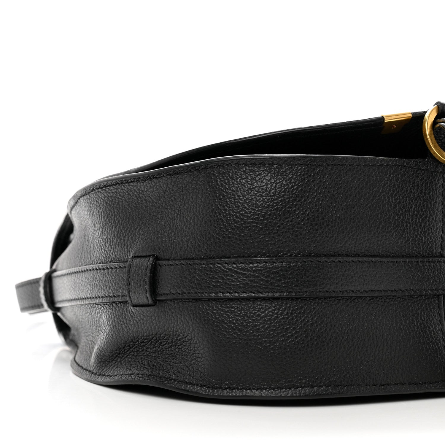 Chloe Calfskin Medium Marcie Round Crossbody Bag Black 8 of 11