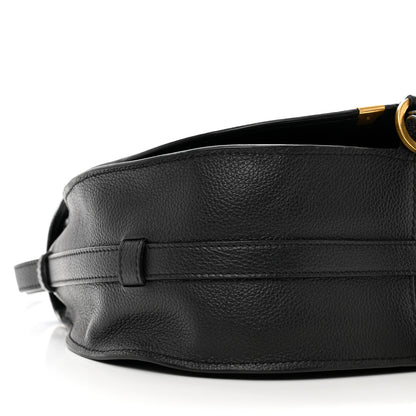 Chloe Calfskin Medium Marcie Round Crossbody Bag Black 8 of 11