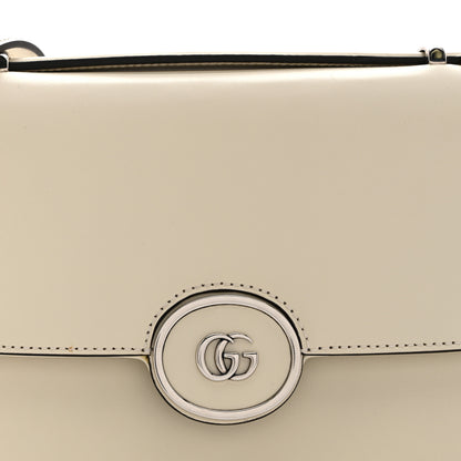 Gucci Senna Calfskin Petite GG Top Handle Shoulder Bag Mystic White 9 of 11