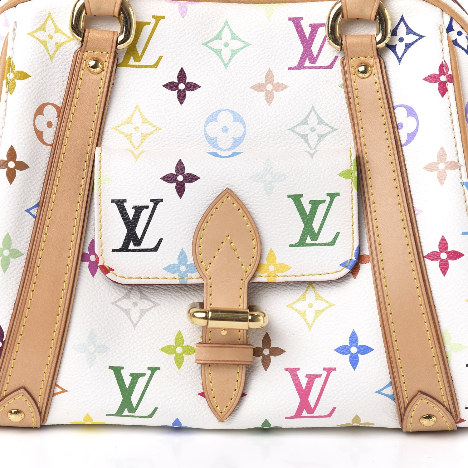 Louis Vuitton Monogram Multicolor Priscilla White 9 of 10