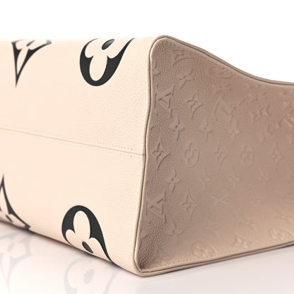 Louis Vuitton Empreinte Monogram Giant Crafty Onthego GM Creme Black 8 of 8