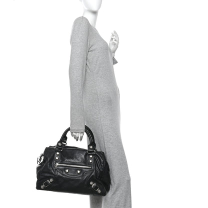Balenciaga Agneau Giant 21 Silver Hardware Mid Day Black 2 of 12
