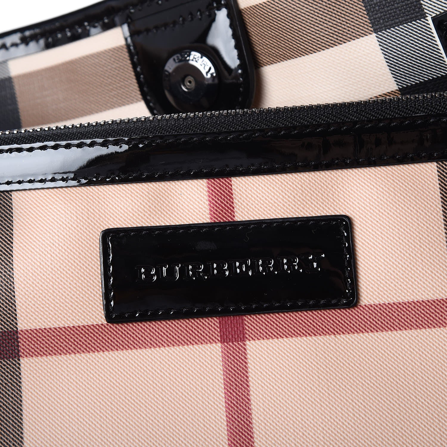 Burberry Supernova Check Small Canterbury Tote Black 6 of 7