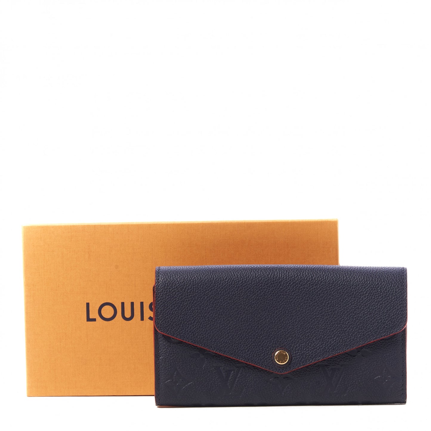 Empreinte Sarah Wallet NM Marine Rouge