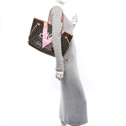 Louis Vuitton Monogram Maui V Neverfull MM Rose Ballerine 2 of 11