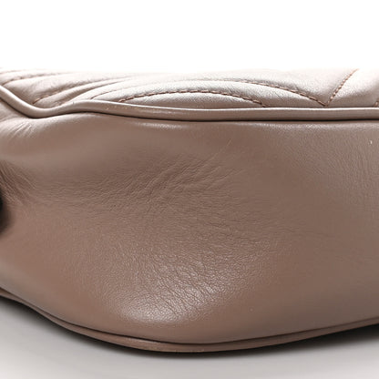 Gucci Calfskin Matelasse Small GG Marmont Chain Shoulder Bag Porcelain Rose 8 of 9