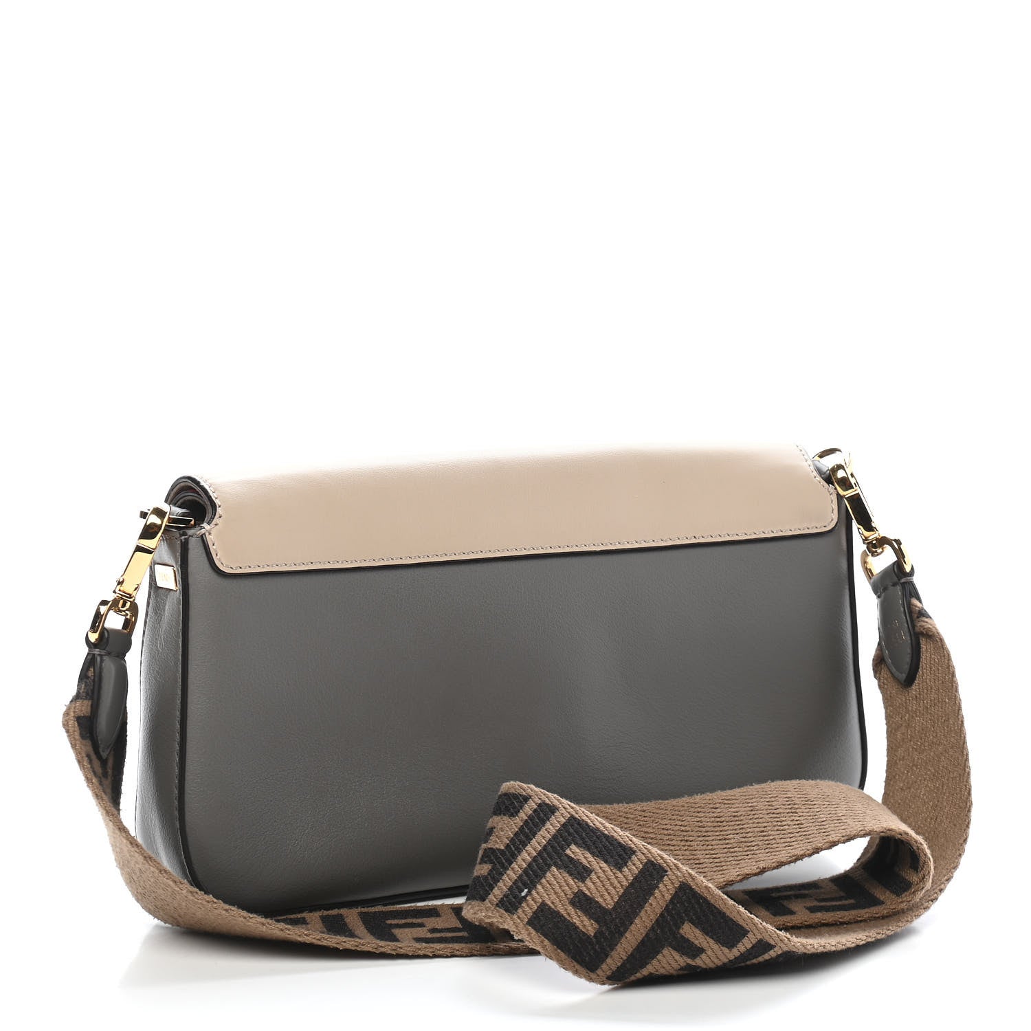 Fendi Vitello Grace FF 1974 Baguette Argilla Nuvola Fragola 3 of 9