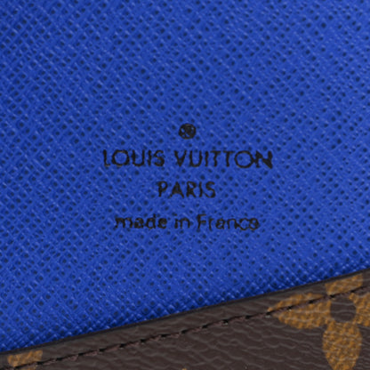 Louis Vuitton Monogram Macassar Pocket Organizer NM Blue 6 of 7