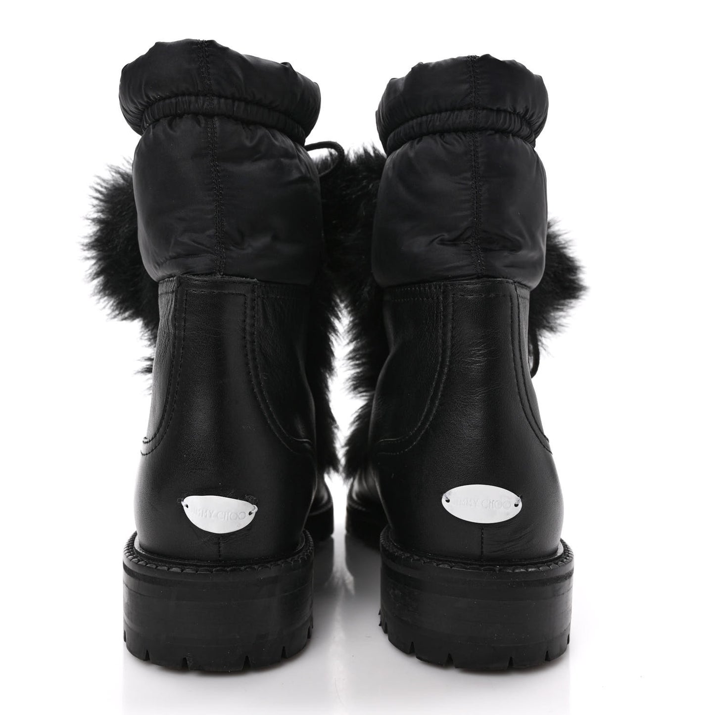 Lambkin Fur Glacie Pom-Pom Boots 38 Black
