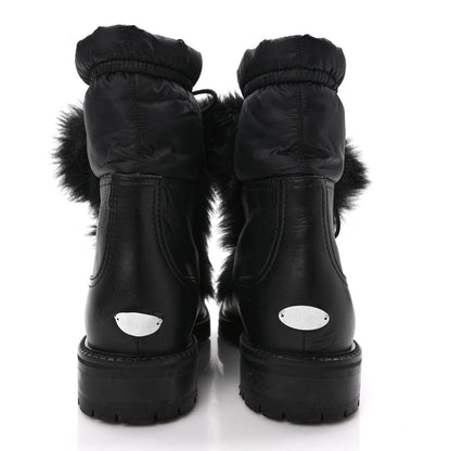Jimmy Choo Lambkin Fur Glacie Pom-Pom Boots 38 Black 5 of 10