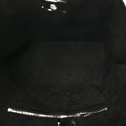 Louis Vuitton Calfskin Lockme Go Tote Black 5 of 6