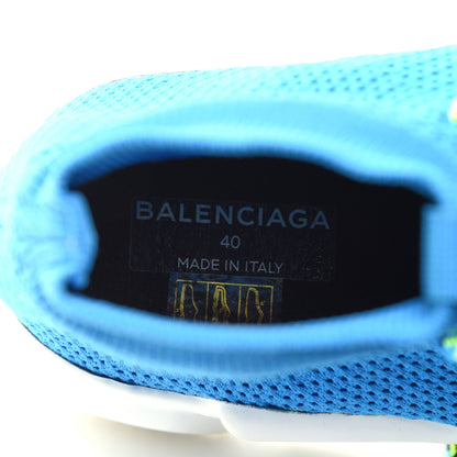 Balenciaga Knit Womens Speed Lace Up Sneakers 40 Bleu Ciel 6 of 10