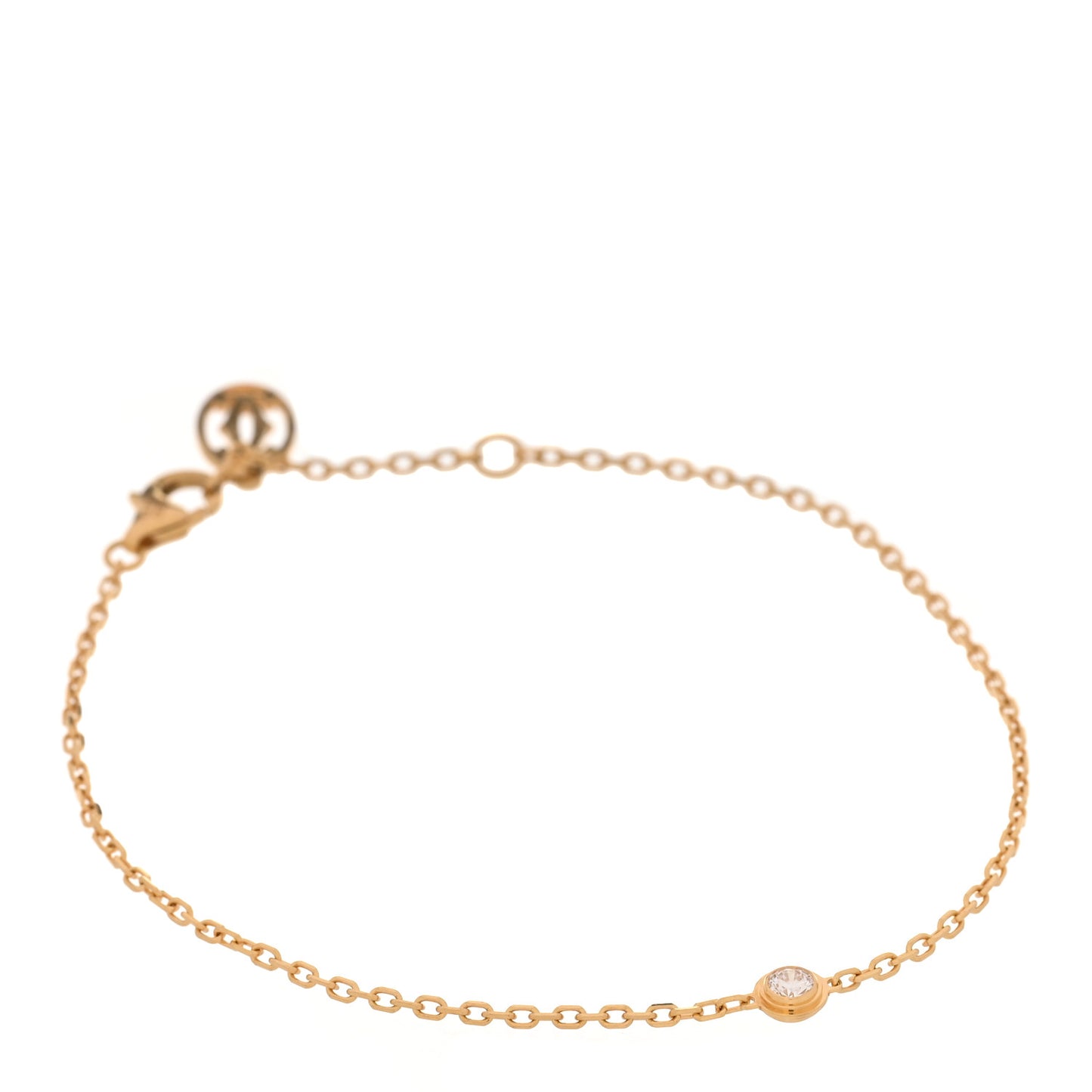 18K Yellow Gold Diamond SM D'Amour Bracelet