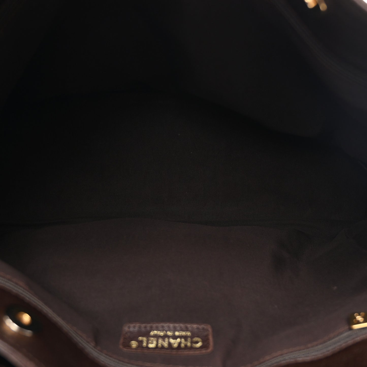 Calfskin Cerf Executive Shopper Tote Brown