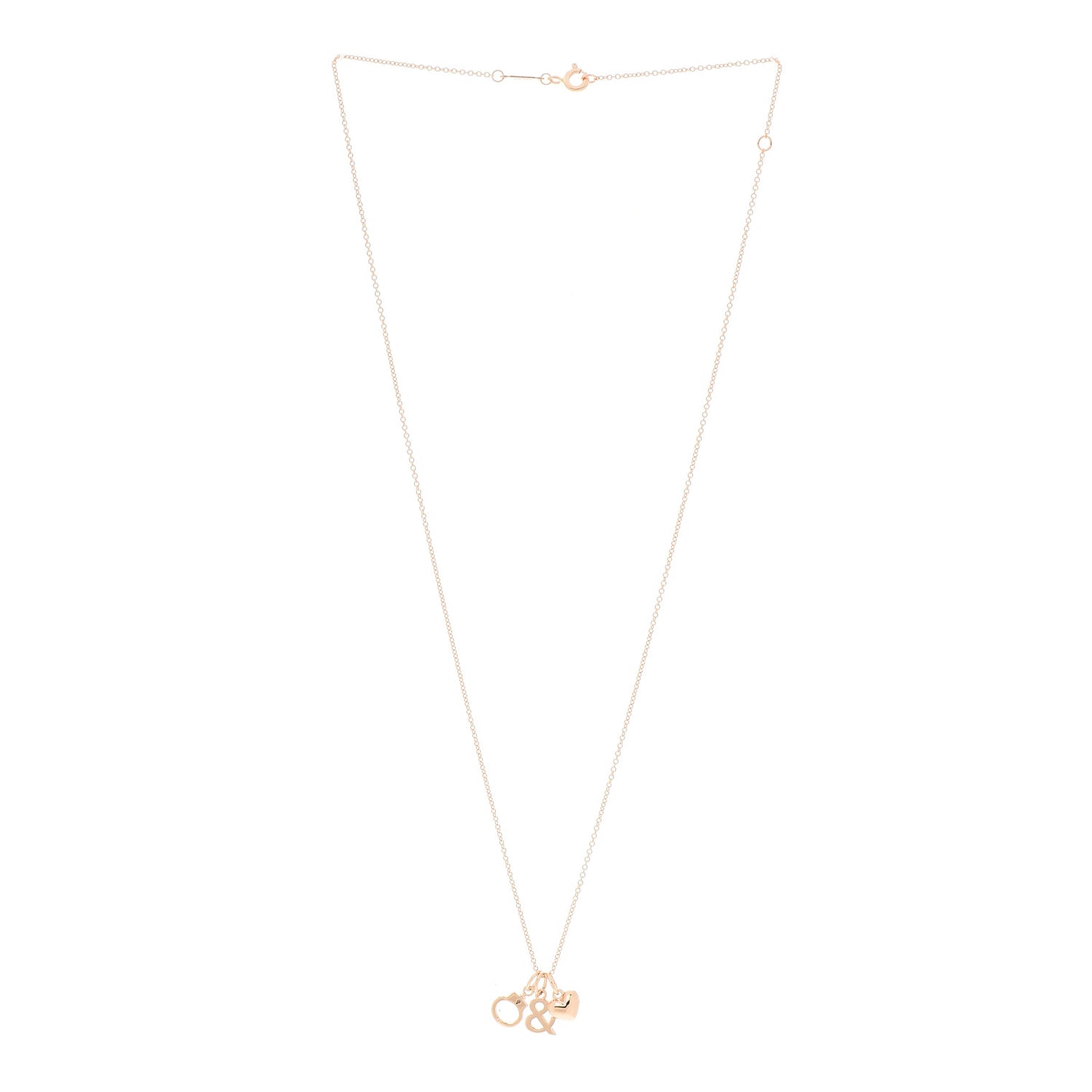 18K Rose Gold Naughty and Nice Pendant Necklace