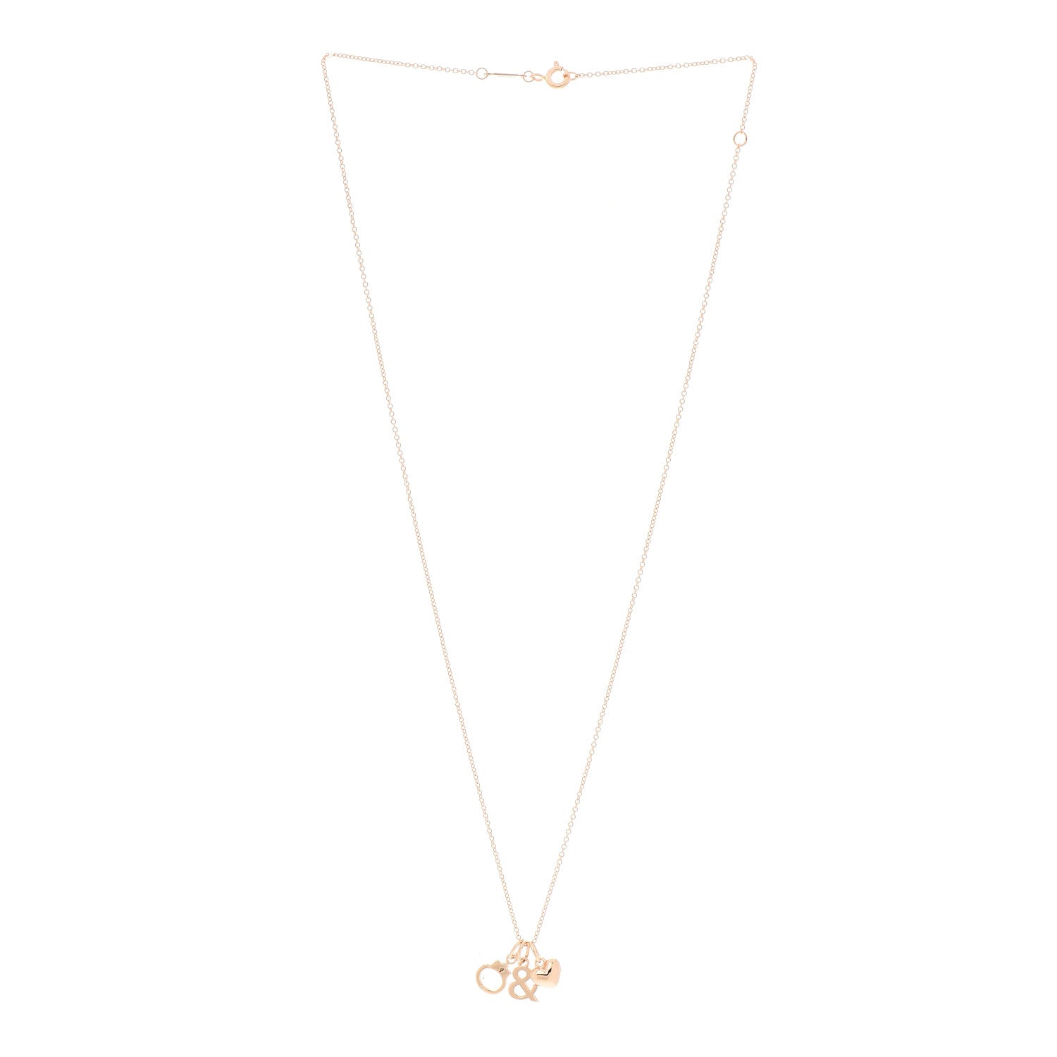 Tiffany 18K Rose Gold Naughty and Nice Pendant Necklace 3 of 8