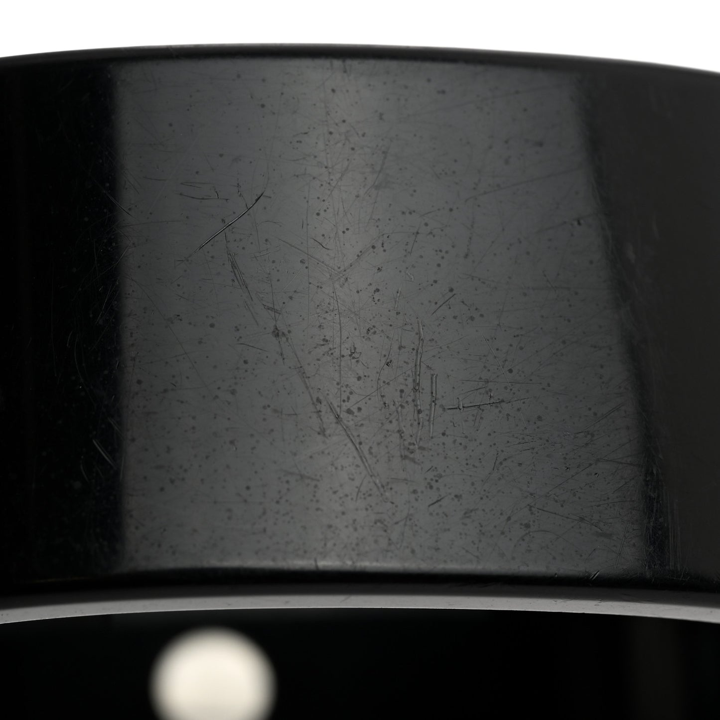 Resin Crystal Baguette CC Cuff Black Silver