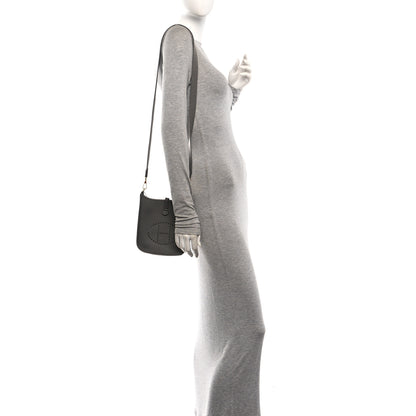 Hermes Taurillon Clemence Evelyne TPM Gris Meyer 2 of 11