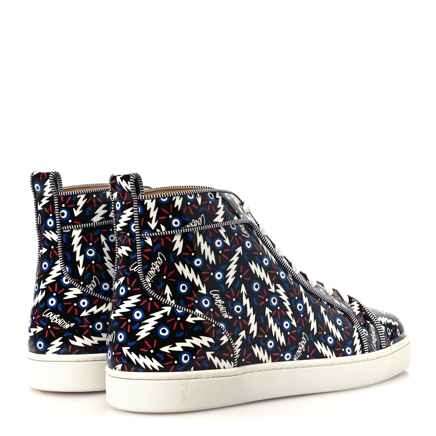 Christian Louboutin Patent Ginzana Mens Louis Orlato Flat Sneakers 42.5 Black 5 of 11