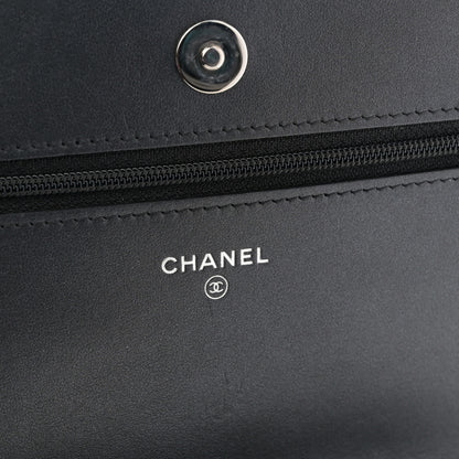 Chanel Caviar Quilted Vintage Mademoiselle Wallet On Chain WOC Black 6 of 11