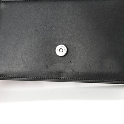 Saint Laurent Smooth Calfskin Classic Monogram Pins Kate Tassel Chain Wallet Black 13 of 18