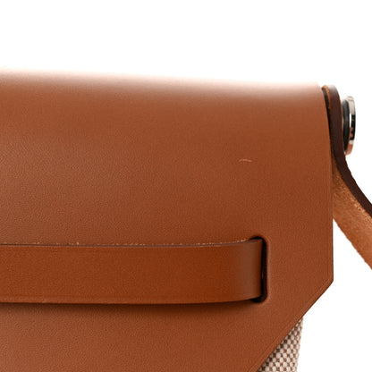 Hermes Vache Hunter Criss Viking Herbag Messenger 39 Ecru Beige Fauve 13 of 13