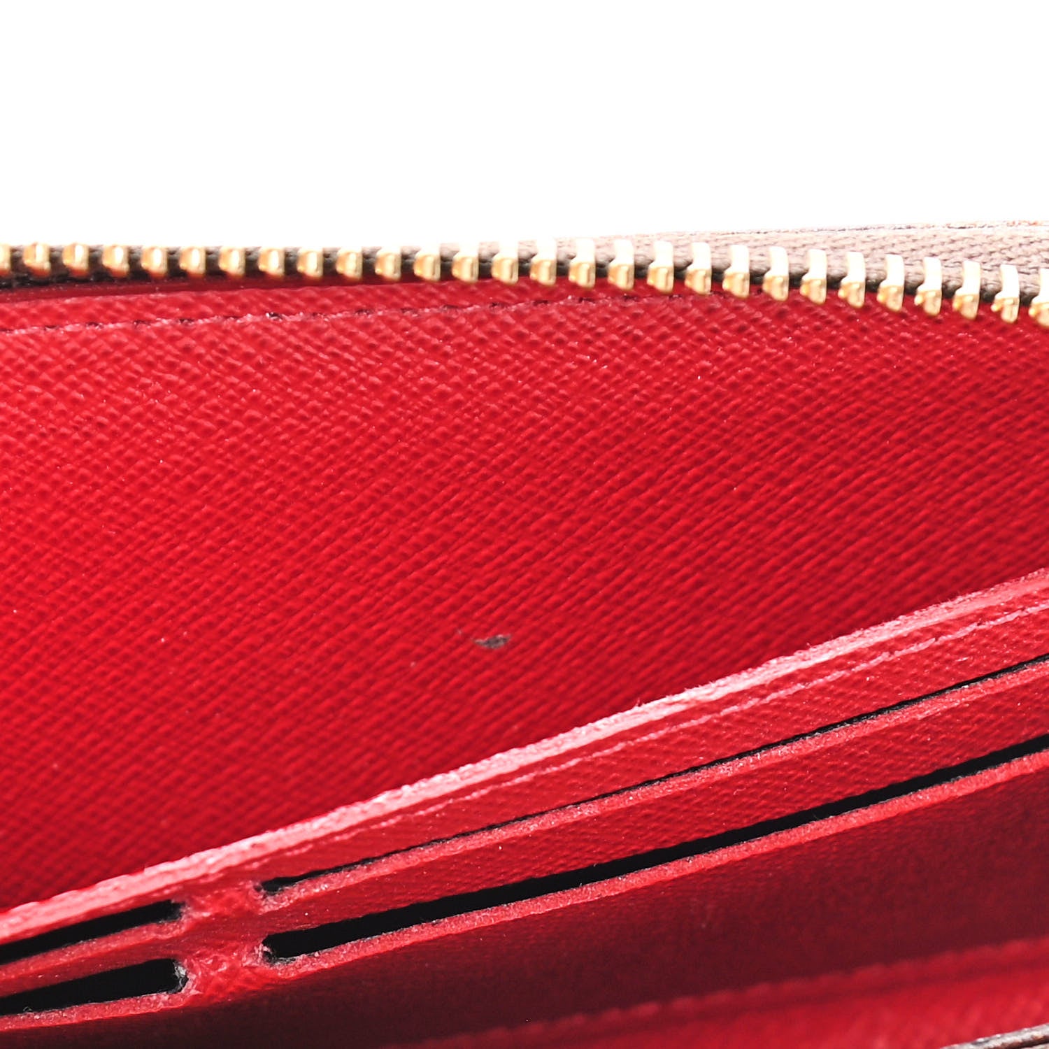 Louis Vuitton Damier Ebene Clemence Wallet Cherry 14 of 15