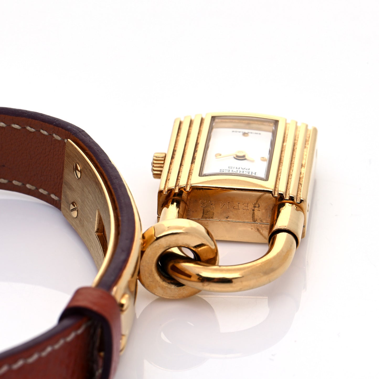Stainless Steel Courchevel 20mm Kelly Cadena Quartz Watch Gold