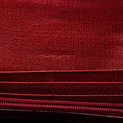 Saint Laurent Textured Calfskin Classic Y Ligne Clutch Red 6 of 25