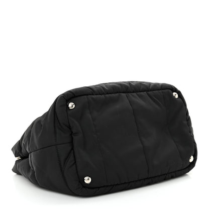 Prada Tessuto Nylon Bomber Tote Black 4 of 14