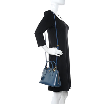 Prada Saffiano Vernice Small Promenade Tote Azzurro 2 of 10
