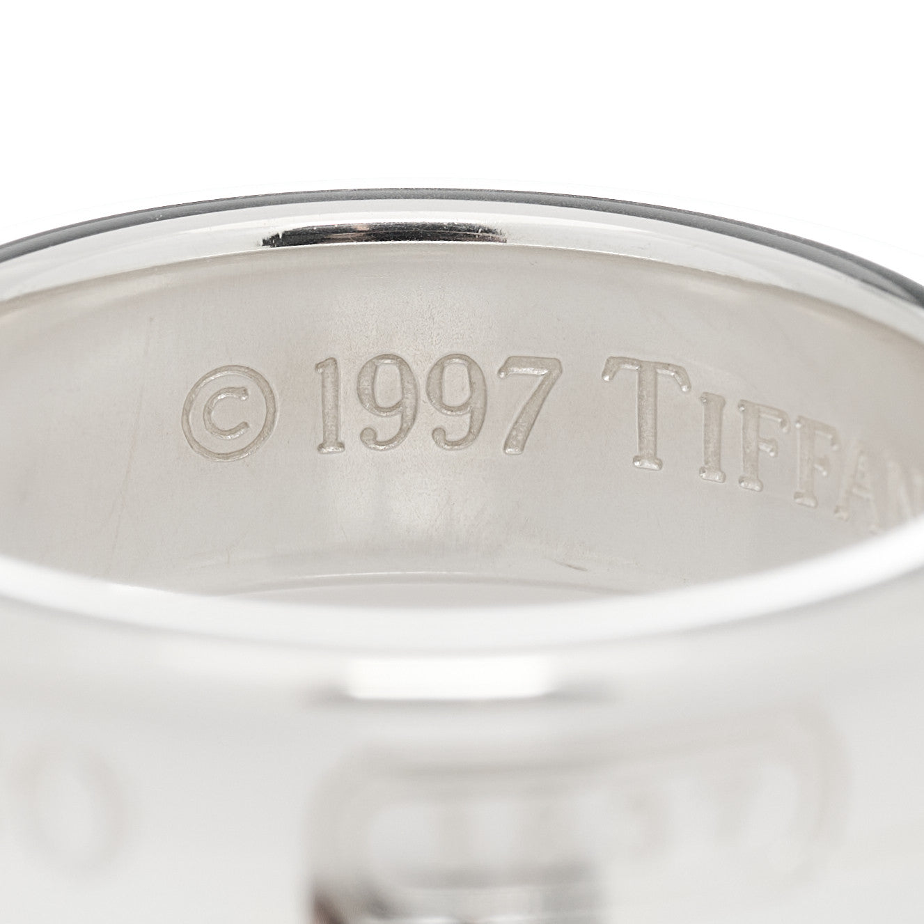 Tiffany Sterling Silver 1837 Band Ring 57 8 3 of 5