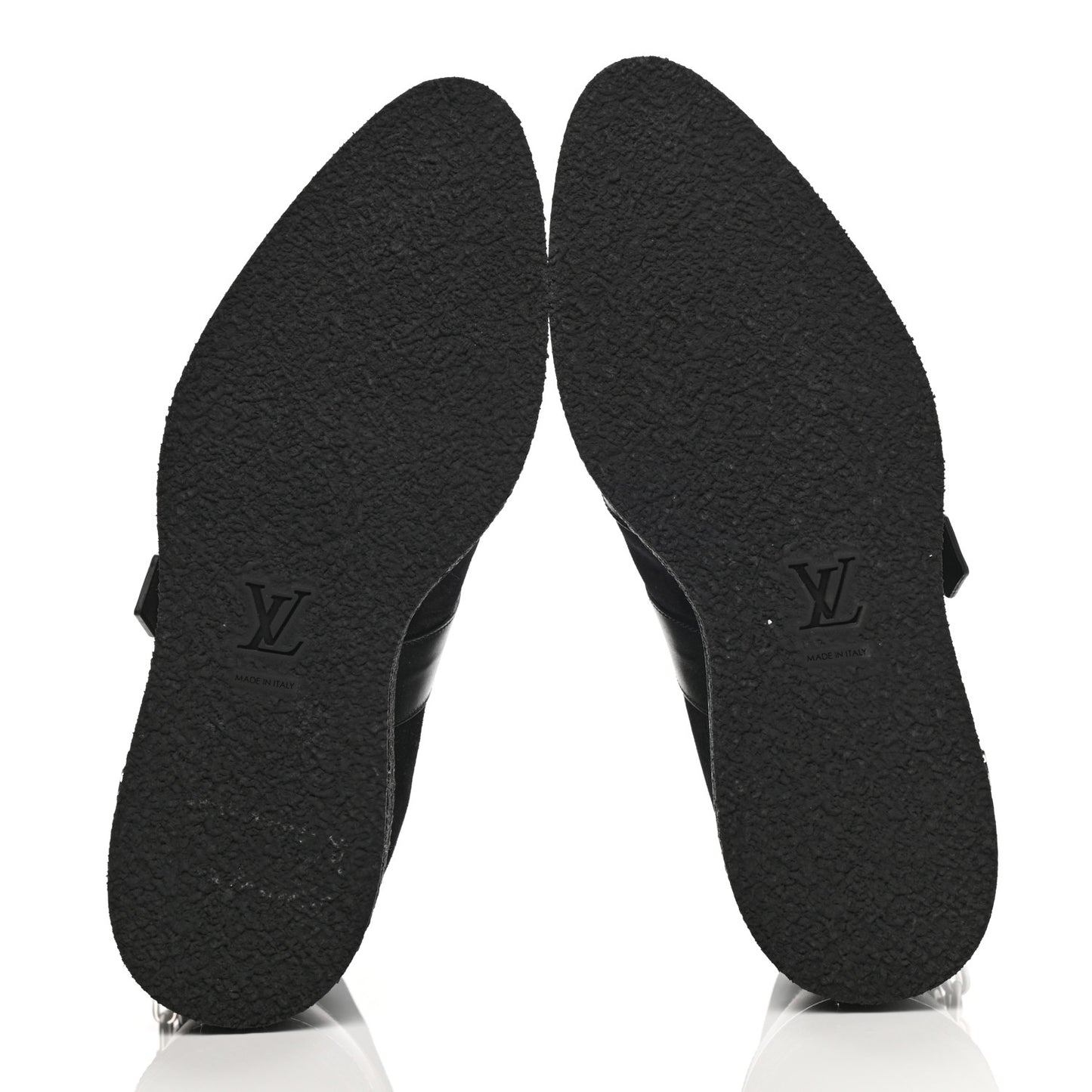 Suede Calfskin Mens Creeper Ankle Boots 9 Black