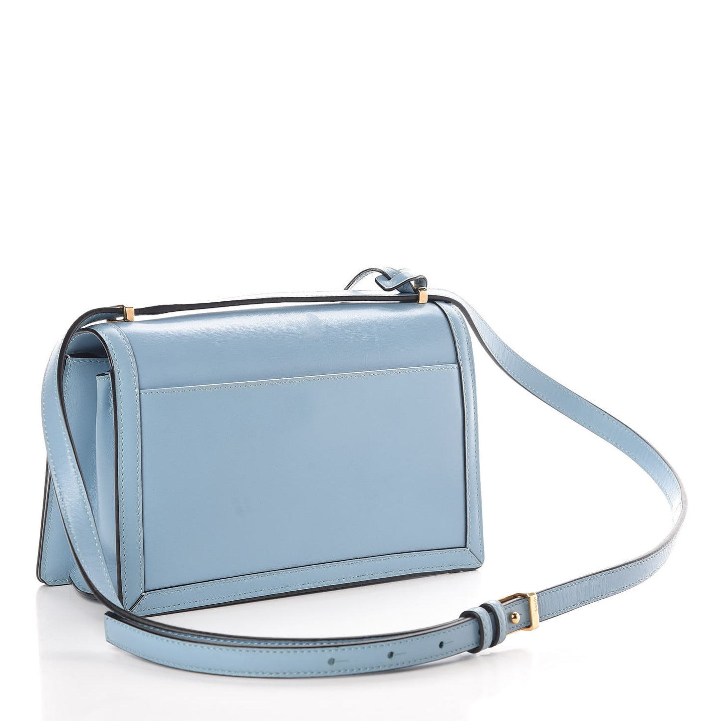 Calfskin Medium Barcelona Shoulder Bag Blue
