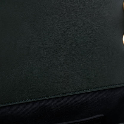 Saint Laurent Velvet Matelasse Chevron Medium Monogram Chain Bag New Dark Green 8 of 10