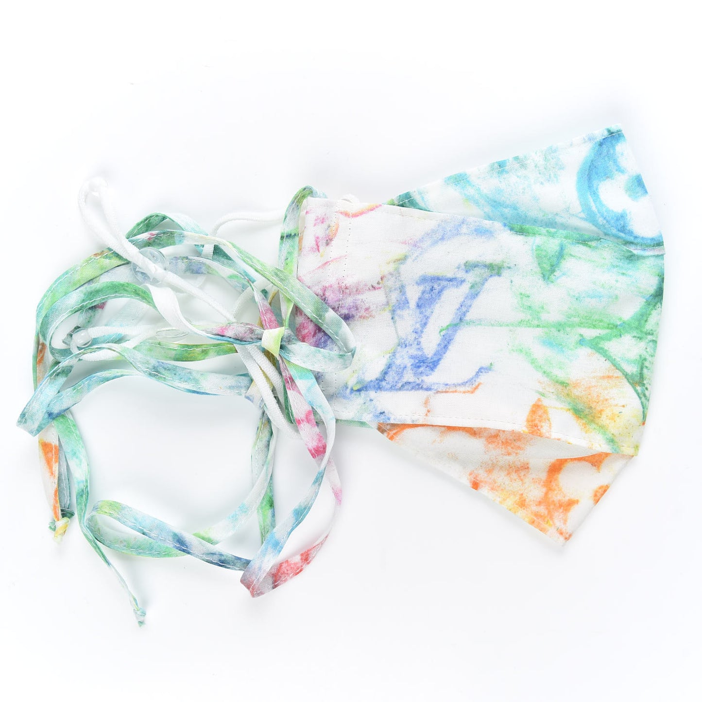 Monogram Pastel Face Mask Multicolor
