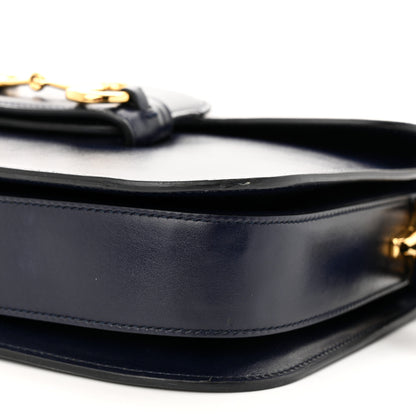 Gucci Calfskin Web Horsebit 1955 Shoulder Bag Blue 10 of 11