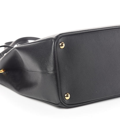 Prada Saffiano Medium Galleria Double Zip Tote Black 8 of 9