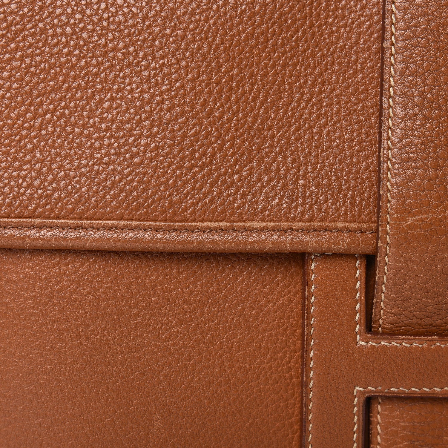 Hermes Taurillon Clemence Jige PM Clutch Gold 15 of 19