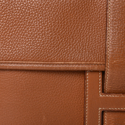 Hermes Taurillon Clemence Jige PM Clutch Gold 15 of 19