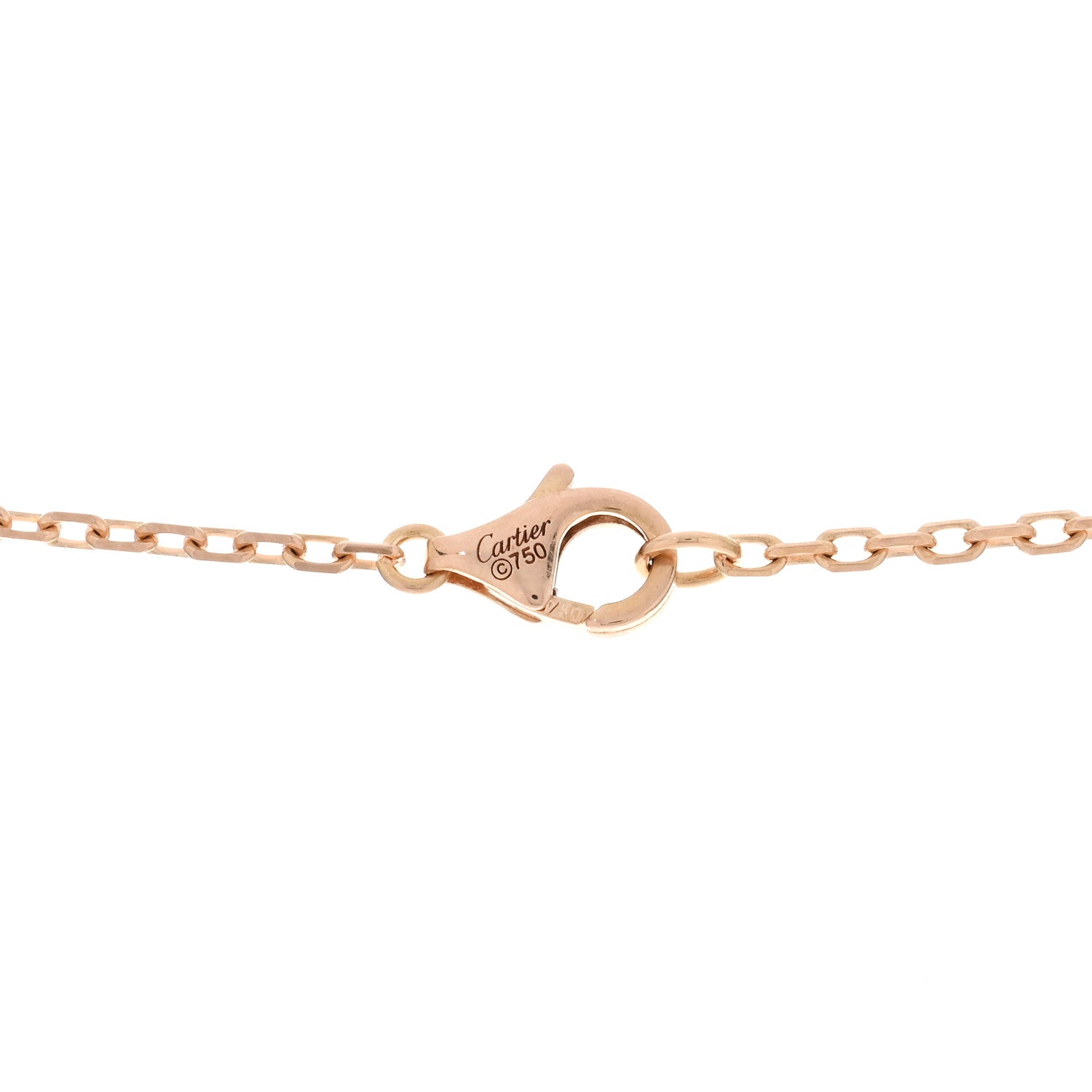 Cartier 18K Pink White Yellow Gold Diamond Trinity Pendant Necklace 4 of 4