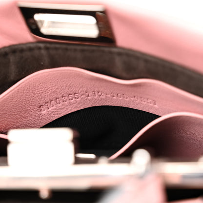Fendi Nappa Flowerland Micro Peekaboo Iconic Satchel Bubblegum Multicolor 8 of 11