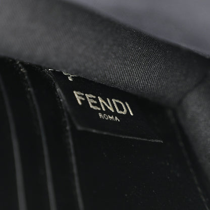 Fendi Vitello Cruise F is Fendi Bi-Color FF 1974 Embossed Medium Envelope Wallet On Chain Black Maya 6 of 9