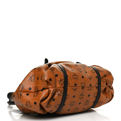 MCM Visetos Tote Cognac Black 4 of 11