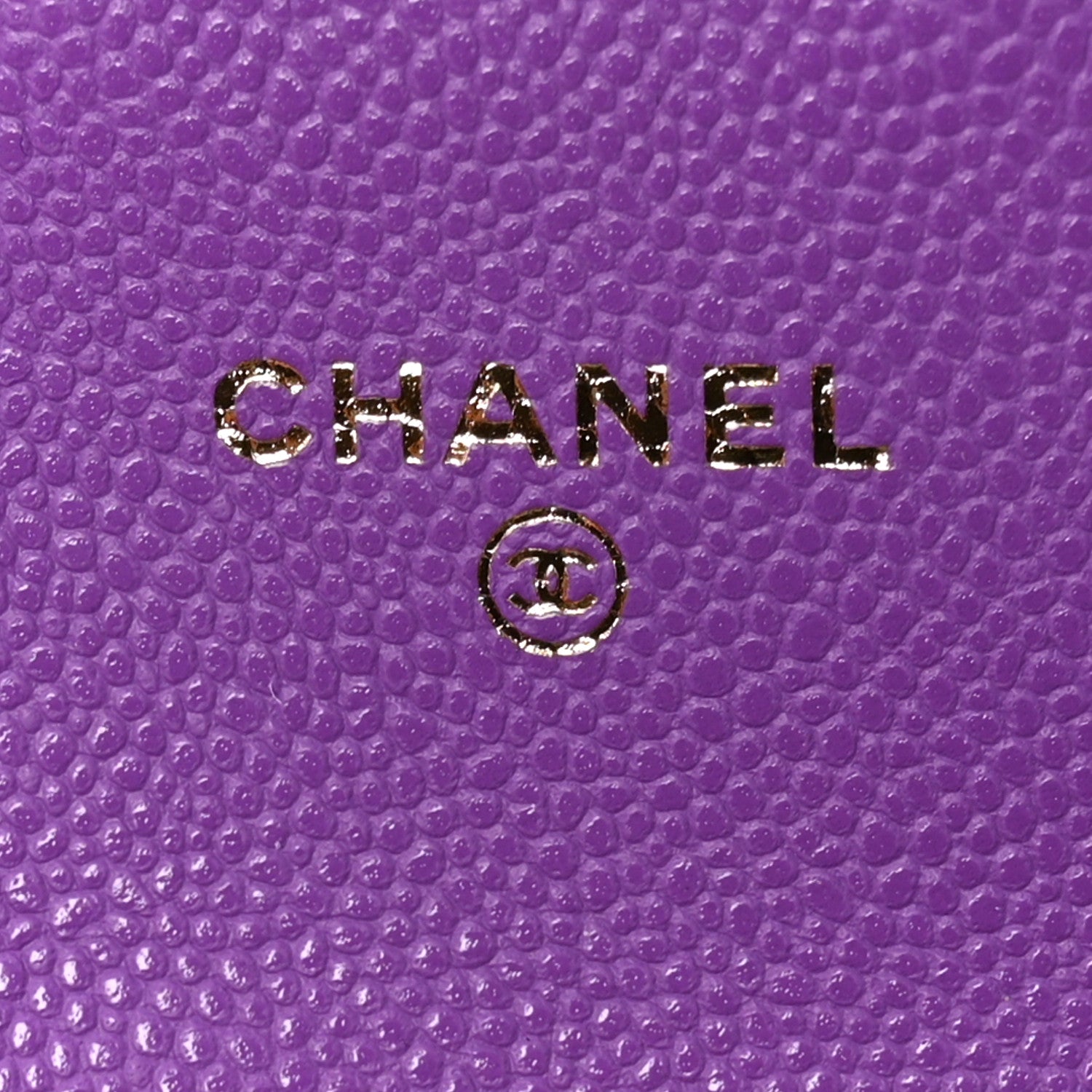 Chanel Caviar Quilted Flap Card Holder Wallet Purple 6 of 9