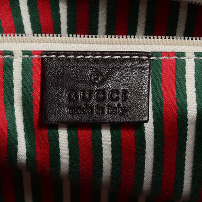Gucci Monogram New Britt Medium Boston Brown 6 of 7