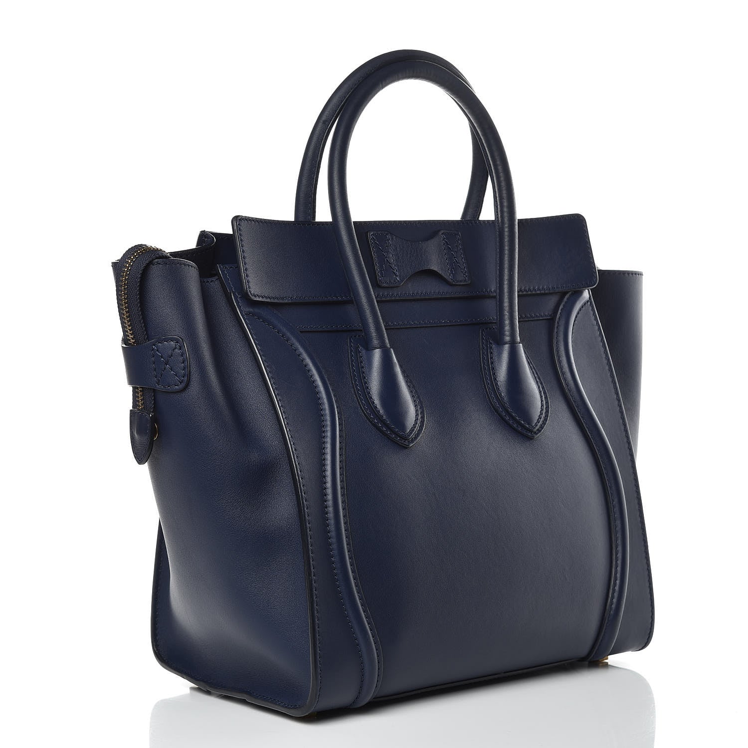 Celine Smooth Calfskin Mini Luggage Ink 3 of 12