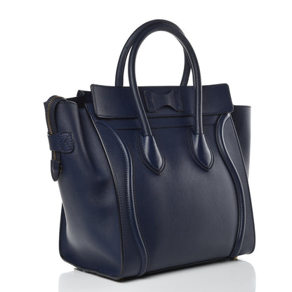 Celine Smooth Calfskin Mini Luggage Ink 3 of 12